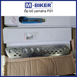 Cache-tuyau d'échappement Mbiker Yamaha PG1 Ph Kin en acier inoxydable et plastique neuf pour moto - Product Image 2