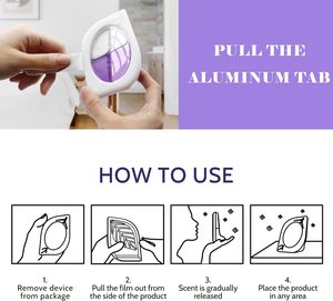 Eco-Friendly Liquid <b>Air</b> <b>Freshener</b> for Home 4 Pack Lavender Odor Eliminator for Small Areas (Closets <b>Bathroom</b>) & Pets 120 Days - Product Image 4