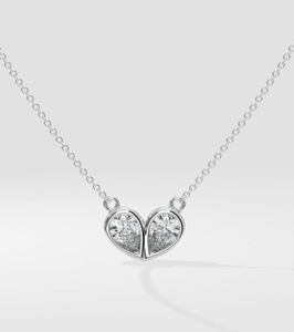 10k Solid Gold Pear Lab Grown Diamond <b>Necklace</b> Lab Grown Pear Diamond Wedding <b>Necklace</b> Women <b>Necklace</b> for Anniversary Jewelry - Product Image 6