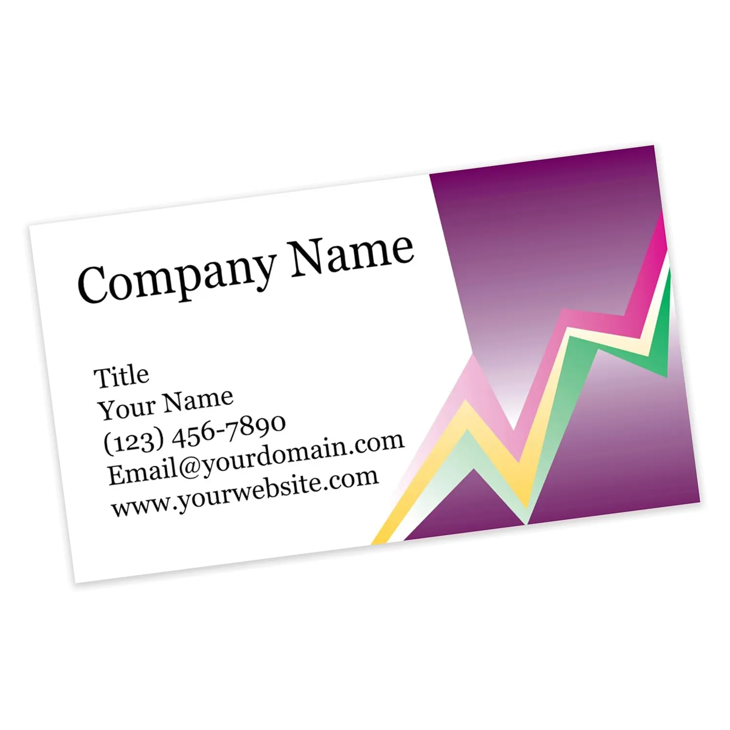 Explore The Beauty Of Our Recycled Business Cards Electric Retro 3.5" x 2" - 100 Cards - 14Pt, Recycled, 28PT Business Cards