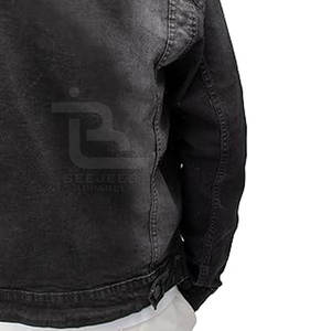 Veste en jean surdimensionnée et personnalisée pour hommes, dernière conception bon marché, veste en jean délavée à l'acide pour hommes - Product Image 6
