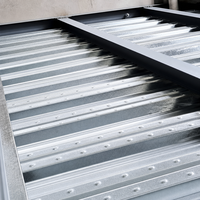 Panneau de plancher ondulé galvanisé de type ouvert pour le support de dalle de bâtiment à structure en acier multi-niveaux