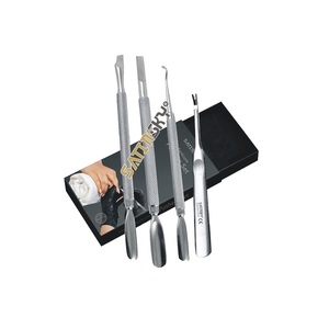 Kit repousse-cuticules double extrémité réutilisable, repousse-cuticules double tête pour le retrait du vernis gel, outils de manucure en acier inoxydable couleur arc-en-ciel - Product Image 2