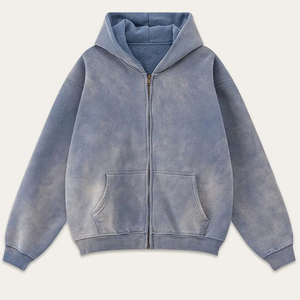 เสื้อมีฮู้ดผ้าฟลีซพิมพ์ลายออกแบบได้ตามต้องการสำหรับผู้ชายมีฮู้ดลำลองสไตล์วินเทจระบายอากาศได้ดีดีไซน์ไร้รอยต่อสำหรับฤดูหนาวขนาดพิเศษ - Product Image 6