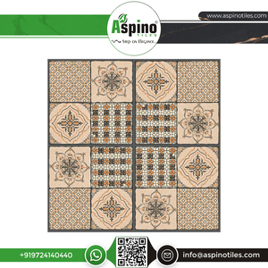 ACENTOS de cerámica digitales antideslizantes resistentes a los ácidos de 400x400mm de calidad superior, diseño moderno duradero para pisos de apartamentos escolares - Product Image 5