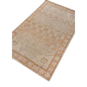 Erbe Hand Knotted <b>Wool</b> Rugs Beige <b>Brown</b> Geometric Abstract for Home Living Hallway Entryway Rectangle Puzzle Design GS-2014 - Product Image 2