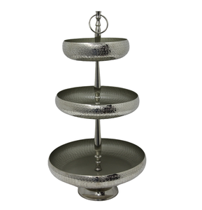 Soporte de pastel de aluminio de diseño impresionante, uso de chapado de latón de 2 niveles para decoración de Hotel y cocina, mesa personalizada hecha a mano - Product Image 2