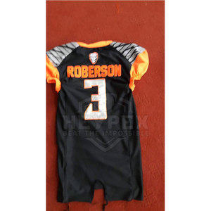 100% poliéster de alta calidad fútbol americano Jersey transpirable diseño de manga corta para ropa de fútbol - Product Image 2