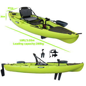 <span class=keywords><strong>Kayak</strong></span> de pêche à pédales de 10 pieds, <span class=keywords><strong>kayak</strong></span> motorisé pour pêcheur, canoës de pesca avec moteur électrique, une personne pour l'océan - Product Image 1