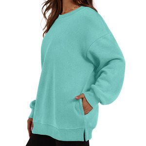 Nueva sudadera informal Casual Streetwear Drop Shoulder Figuras Transpirable Ecológico Sudaderas con capucha Sudadera de punto para mujer - Product Image 3