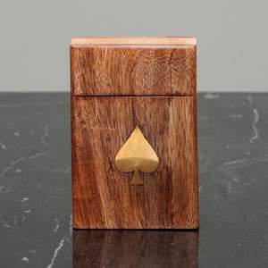 Boîte en bois naturel, support OEM, cartes Joker, boîte décorative en bois pour cartes à jouer, impression de logo personnalisée - Product Image 3