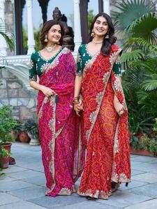 Nouveau sari en soie Manipuri pour fête formelle Festival Bandhrej - Product Image 2