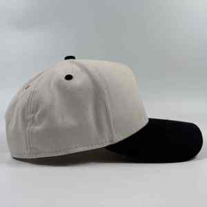Casquette de baseball réglable à 5 panneaux en sergé de coton de haute qualité, respirante, imperméable, douce et confortable, en tissu personnalisable avec logo - Product Image 2