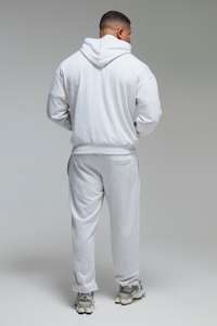 OEM Sweat à capuche de haute qualité avec épaules tombantes en polaire imprimée personnalisée pour sport de gymnastique Sweat à capuche de gymnastique pour hommes Boxy Hoodies pour hommes - Product Image 2