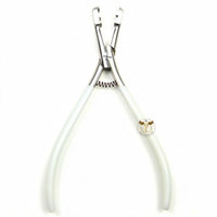 Pince professionnelle pour extensions capillaires à manche noir – Outil de sertissage à micro-perles et de formation de capsules pour pose en salon