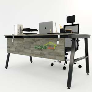 Bureau en forme de L au design minimaliste ACONCEPT HBAC021-160x160, assemblage requis - Product Image 2