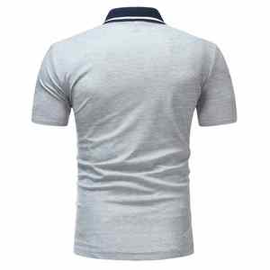 Camiseta Polo para Hombre al por Mayor, Venta Caliente OEM, Algodón, Abertura Lateral, Gimnasio, Entrenamiento, Manga Corta, Camiseta Informal Personalizada para Hombre - Product Image 2