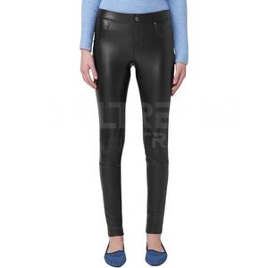 Mallas ajustadas personalizadas para mujer, lo último en ropa deportiva e informal, pantalones de cuero originales, ropa de gimnasio, diseño original de mallas de cuero - Product Image 3