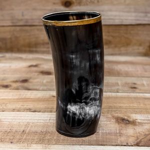 Coupe en corne naturelle viking, écologique, religieuse, pour le miel et la bière - Product Image 6