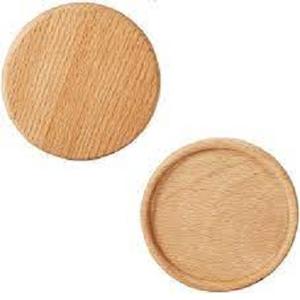 Sous-verres en bambou naturel faits à la main, durables, avec élégant sous-verre en résine effet rivière - Product Image 3