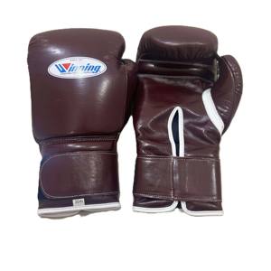 Gants de boxe en cuir avec fermeture à scratch, support de poignet, imperméables, évacuant l'humidité, couleur personnalisée, légers - Product Image 1