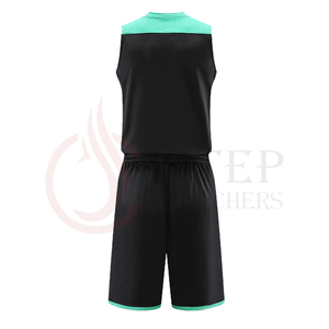 OEM Basketball Uniform <b>Dress</b> Set Crop Tank Top and Biker Shorts Set <b>Custom</b> Team Fashion Cheerleading Two Piece Sublimation OEM - Product Image 4