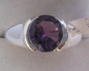 Shah Gems 925 Sterling <b>Silver</b> Fine Jewelry <b>Ring</b> Natural Amethyst and <b>Opal</b> Garnet with Rhodium Plating Everyday Wear for Women - Product Image 1