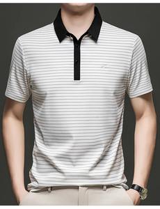 Nouveau été hommes T-shirt à manches courtes décontracté affaires ample confortable doux pour la peau respirant polyvalent POLO chemise - Product Image 5