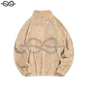 Customized Embroidered Logo High Quality 100% Cotton <b>Quarter</b> <b>Zip</b> Sweatshirt <b>Men</b> Comfortable Casual Wear Pullover - Product Image 3