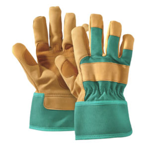 Gants de travail robustes en cuir de vachette renforcé Abrasion Résistant à la chaleur Construction Jardinage Manipulation Gants de sécurité - Product Image 3