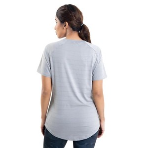 Último diseño bajo MOQ mujeres camisetas verano desgaste mujeres camisetas logotipo personalizado blusa manga corta Camiseta mujer comodidad - Product Image 2