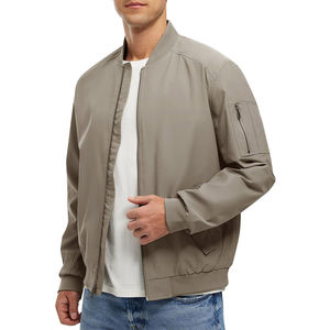 Veste bomber d'hiver pour homme en gros, mode masculine, haute qualité, coupe régulière, manches longues, veste bomber pour homme en vente - Product Image 1