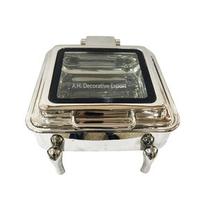 Recipiente para Calentar Comida de Acero Inoxidable con Diseño Único, Forma Redondeada, Chapado en Oro Brillante, Capacidad de 8L, Estructura Profesional - Product Image 6