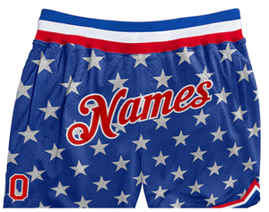 Nouveauté Short de basket-ball personnalisé de haute qualité, grande taille, rouge, bleu clair, design authentique, logos, teint uni, style High Street - Product Image 3