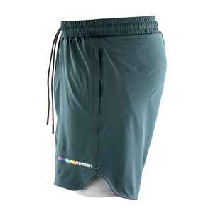 กางเกงขาสั้นต่อสู้สำหรับผู้ชายแบบมีร่องพิมพ์ลายซับลิเมชันไม่มีการพิมพ์จีบีเจเจเจ - Product Image 3