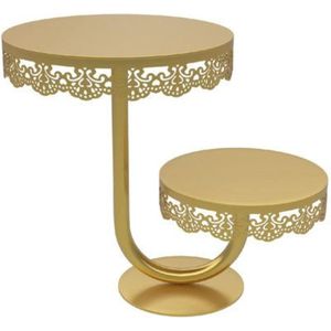 Support à gâteau de mariage en marbre brut fait main avec finition dorée, tour à desserts sur piédestal |   Plateau de service en marbre de style nordique - Product Image 5