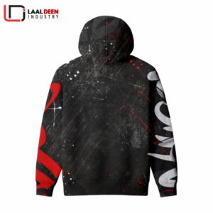 เสื้อฮู้ดสวมหัวผ้าคอตตอนโพลีเอสเตอร์ฤดูหนาวผ้าหนา260ก. เป็นมิตรต่อสิ่งแวดล้อมสำหรับผู้ชาย2025 - Product Image 2