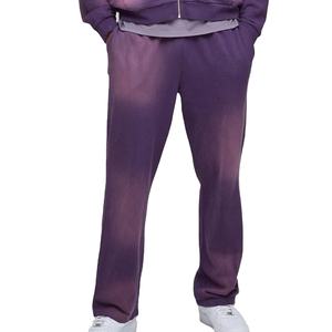 Nuevo Chándal Deportivo para Hombre con Hombros Caídos, Lavado Ácido, Cremalleras, 100% Algodón, Felpa Francesa de 450 g/m², Pantalones Deportivos Holgados Unisex a Precio Económico - Product Image 3