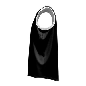 Diseño de Camiseta de Baloncesto 2025, Transpirable, de Poliéster, Negra y Roja, Personalizable, para Hombre, Servicio OEM - Product Image 2