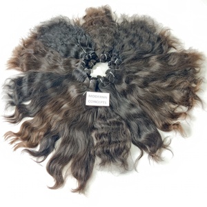 Extensiones de cabello indio ondulado natural alineado con cutícula de onda de agua Virgen sin procesamiento químico estilos humanos cabello - Product Image 3