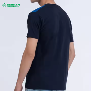 เสื้อยืดผู้ชายผ้าฝ้ายสีดำ 100% ซักกรด หนัก 250 กรัม ทรงปกติ คอเต่า ทรงหลวม ไหล่ตก ระบายอากาศได้ดี เป็นมิตรกับสิ่งแวดล้อม - Product Image 3