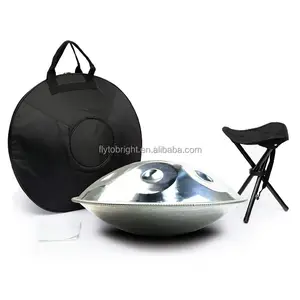 New 22inch Steel Handpan Drum 14 / 12 / 10 / 9 Notes Handpan Instrument For Beginner With Hand Pan Bag And Stand
