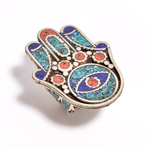 Bague turquoise tibétaine femmes et filles mode bijoux tibétains grossiste fournisseurs et fabricant - Product Image 2