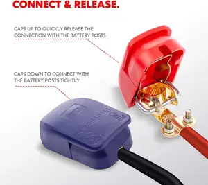 Carro Universal Liberação Rápida Pull-up Material ABS Shell Top Post Terminais de Bateria Grampos Clipe Conectores Para Auto