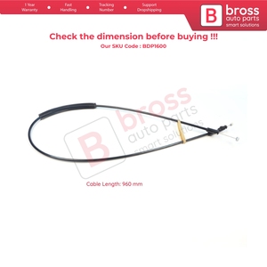 Poignée de verrouillage de hayon BDP1600 avec câble Bowden long pour Kangoo MK1 KC Express FC Nissan Kubistar X76 7700303592 - Product Image 6