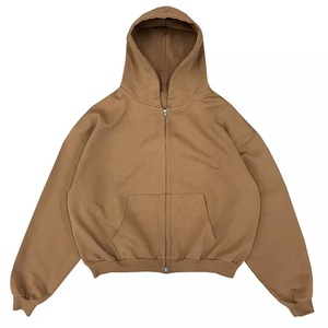 Sweat à capuche épais en molleton bouclette de coton de haute qualité pour homme, coupe oversize, épaules tombantes, personnalisable, écologique - Product Image 6