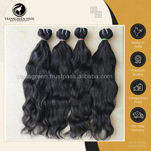 Extensiones de mechones de cabello humano alineados con cutícula de un solo donante sin procesar de alta calidad fácil de instalar 100% - Product Image 4