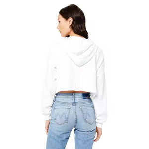 Sweat à capuche en coton à la mode de couleur personnalisée pour femmes, nouveau style de vêtements de sport avec col zippé pour la saison d'hiver, prix bon marché OEM - Product Image 5