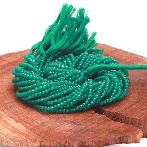 Meilleures ventes de perles d'onyx vert naturel 4 mm perles de pierres précieuses d'onyx vert Onyx Chakra et perles de méditation brin pour la fabrication de bijoux - Product Image 2