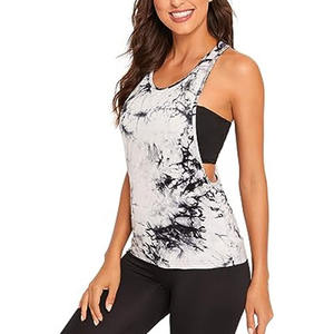 Camisola con logotipo personalizado para mujer, camiseta sin mangas de talla grande, verano, manga corta Sexy, talla de EE. UU., informal, colorido, tinte de corbata, sublimación, estampado de verano - Product Image 1